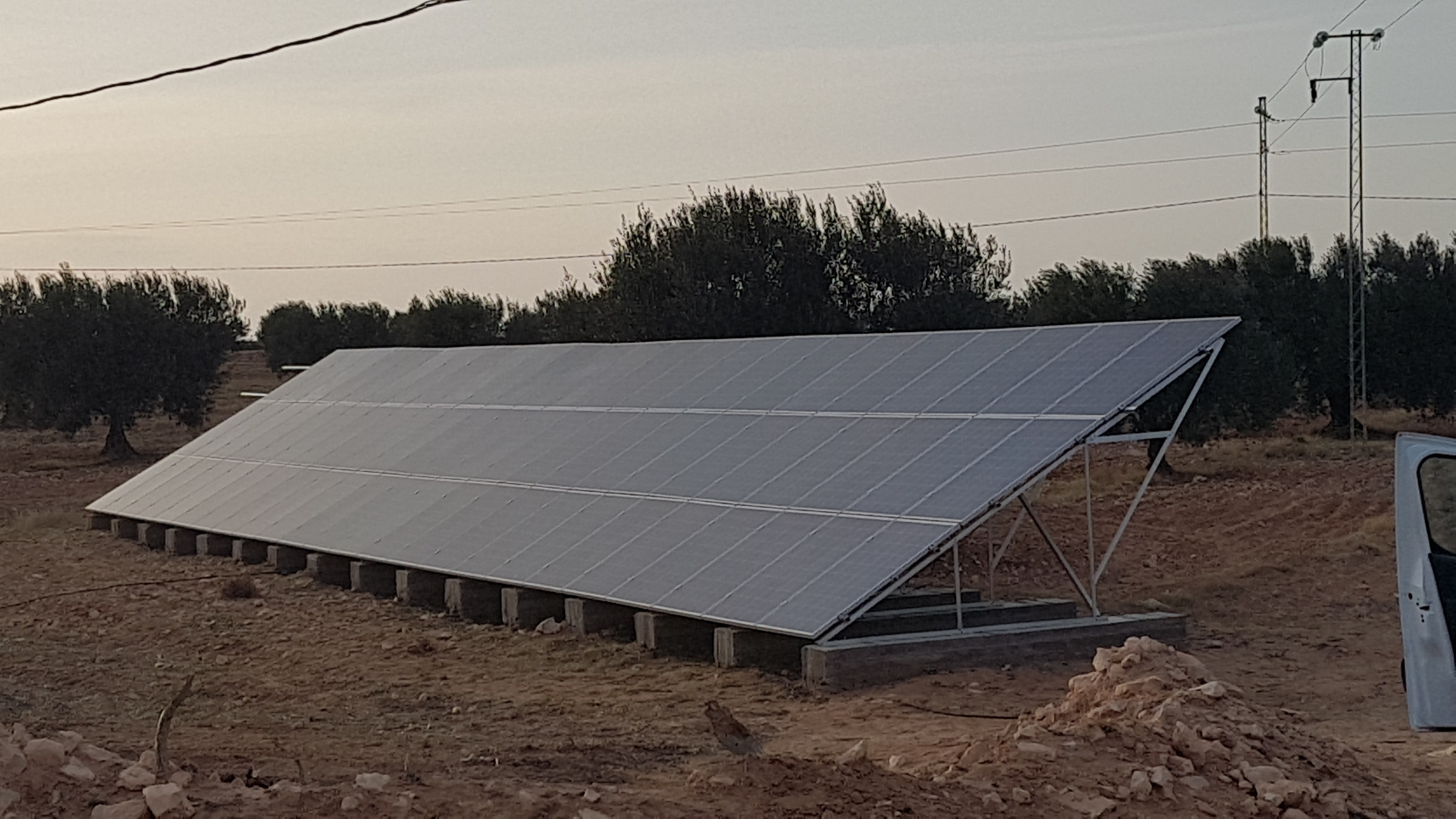 Installation photovoltaïque pompge 35 cv